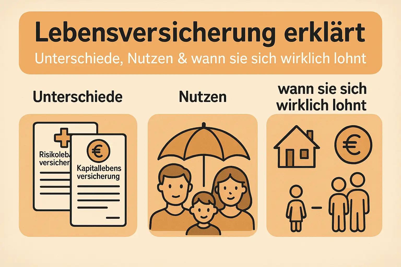 Lebensversicherung erklärt: Unterschiede, Nutzen & wann sie sich wirklich lohnt